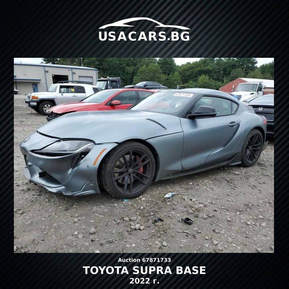 Base Model Supra Rear TOYOTA SUPRA BASE 2022 Gasoline 3.0L 6 | usacars.bg